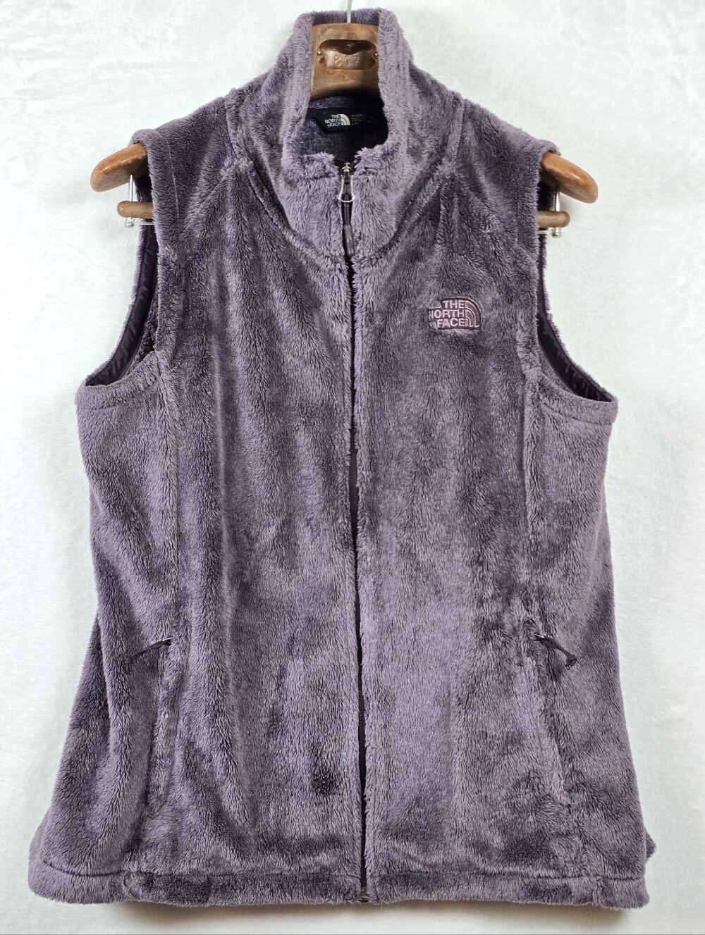 ​The North Face Osito Purple High Pile Flurry Fleece Full Zip Vest Sz.Large